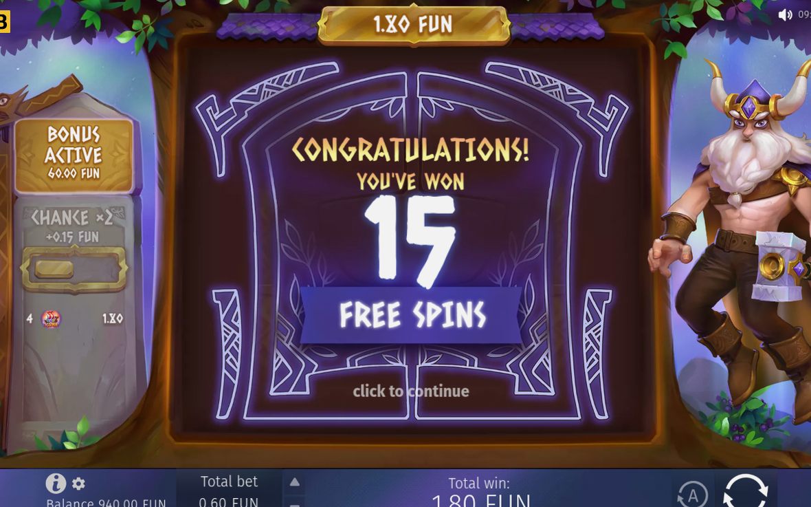 Free Spins round with Multiplier values in play