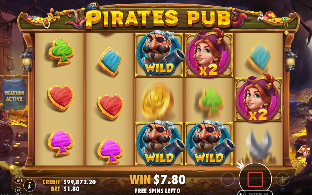 Free Spins with a WILD upgrading a marked cell